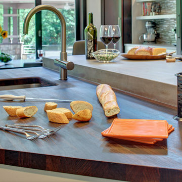 Cold Spring, NY - Modern - Wenge Kitchen Island Countertop