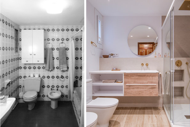 Moderno Cuarto de baño by ESTUDI A L'ÀTIC. Benvinguts al Slow Design!