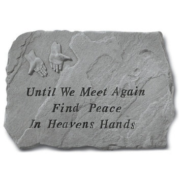 Garden Accent Stone, "Until We Meet Again Find Peace"