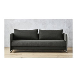 Tandom Dark Grey Sleeper Sofa | CB2 - Sofas