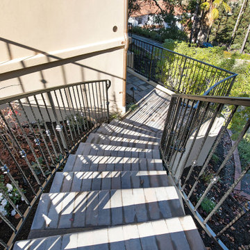 Alamo Outdoor Kitchen Remodel Exterior Stairs