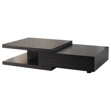 J&M Furniture Modern Coffee Table HK 19, Dark Oak