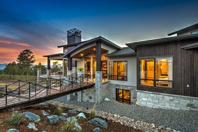Example of a minimalist exterior home design in Denver