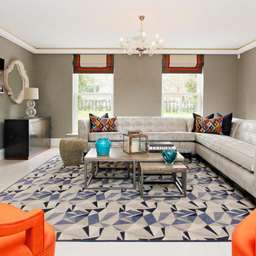 Contemporary Show Home, Ascot, Family Room