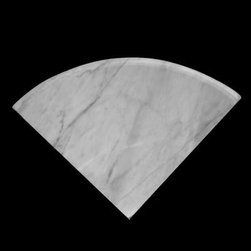 Carrara Marble Italian White Bianco Carrera Corner Shelf Honed - Products