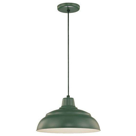 Millennium R Series Warehouse/Cord Hung Pendant RWHC14-SG - Satin Green