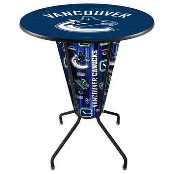 Lighted Vancouver Canucks Pub Table