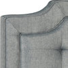 Safavieh Sapphire Tufted Linen Headboard, Gray, King