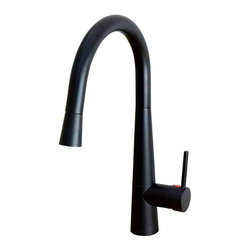 Pull Out Matte Black Kitchen Mixer SKU: MK07 - Kitchen Mixers