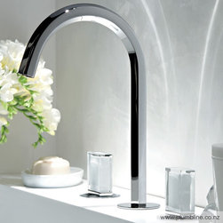 Venezia 3 Hole Basin Mixer Excl. Handles - Bathroom Sink Taps