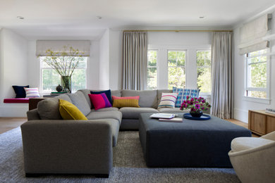 Transitional living room photo in San Francisco