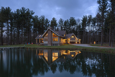 Example of a classic exterior home design in Other