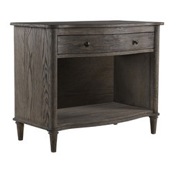 French Oak Side Table - Nightstands And Bedside Tables