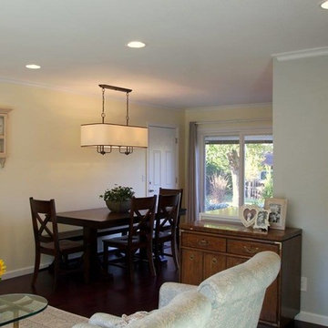 Airy and Crisp Denver Kitchen & Living Room