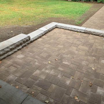 Backyard Lower Paver Patio and Walkway