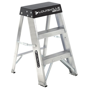 Louisville Ladder AS3002 Type IA Lightweight Aluminum Step Ladder, 2', 300 Lb