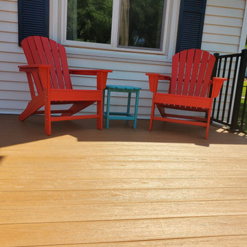 Timbertech Tropical with Red Splash