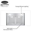 Cosmo Euro Wall-Mount Range Hood Modern Glass