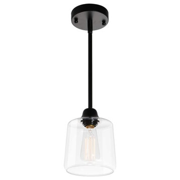 Black Glass Pendant Lamp Vintage Farmhouse Pendant Light Fixture
