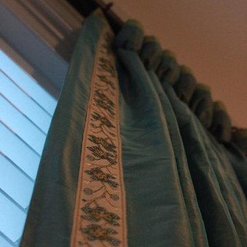 Lovely Use of Silk for Her Office - Beautiful Banding
