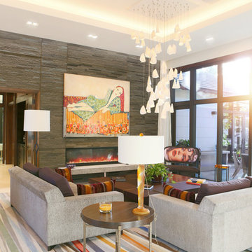 Living Room with Lighting Control