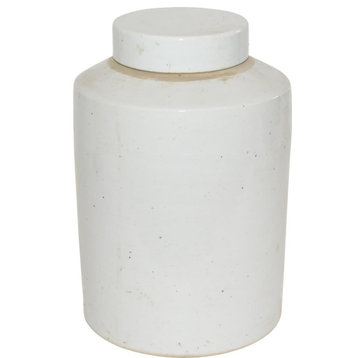 Tea Jar Service Items Vase Small Busan White Ceramic