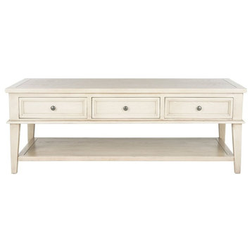 Safavieh Manelin Coffee Table, White Washed