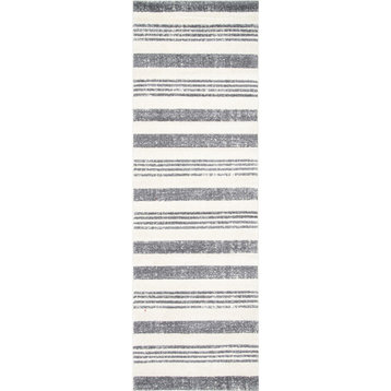 nuLOOM Striped Kelsi Contemporary Area Rug, Gray, 2'6"x6'
