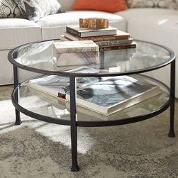 TANNER ROUND COFFEE TABLE - BRONZE FINISH - Products