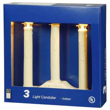3-Light Ivory Candolier