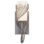 Varaluz - Varaluz 240K01SL 1-Light Wall Sconce Flow Steel - Rhythmic and organic in her movement, Flow presents a design that captivates. Hand-forged, her intricate shapes intrigue the eye. Her two-tone finishes lend warmth and a touch of sheen. A plot to enthrall, Flow is a true leading lady.