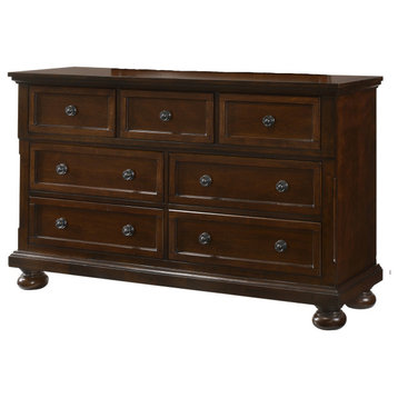 Meade 7-Drawer Dresser, 35 in. X 60 in. X 18 in., Cherry