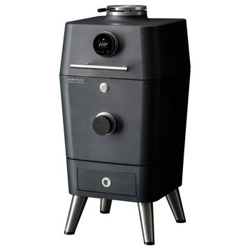 4K Electric Ignition Charcoal/Electric Outdoor Oven, Graphite