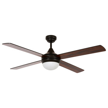 Lucci Air Airlie II Eco 52" Light with Remote Ceiling Fan, Oil Rubbed Bronze