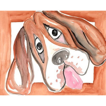 Welcome Home - Beagle, Ready To Hang Canvas Kid's Wall Decor, 8 X 10
