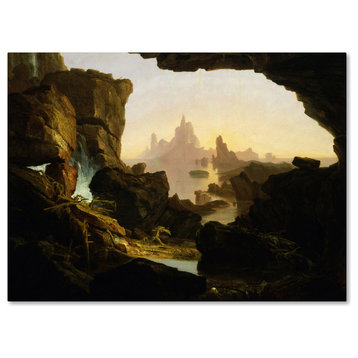 Thomas Cole 'The Subsiding Of The Waters Of The Deluge' Canvas Art, 19 x 14