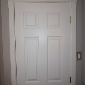 Basement bathroom + laundry room