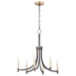 Maxim Lighting - Maxim Lighting 21526BZAB Lyndon - 6 Light Chandelier - This transitional style chandelier collection featLyndon 6 Light Chand Bronze/Antique Brass *UL Approved: YES Energy Star Qualified: n/a ADA Certified: n/a  *Number of Lights: Lamp: 6-*Wattage:60w E12 Candelabra Base bulb(s) *Bulb Included:No *Bulb Type:E12 Candelabra Base *Finish Type:Bronze/Antique Brass