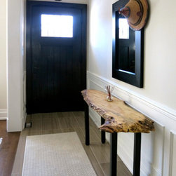 Live Edge Maple Console Hall Table - Side Tables And End Tables