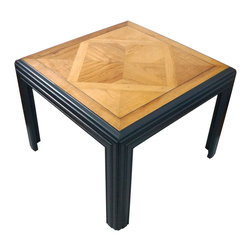 1980s Parquet Top Lane Side Table - Side Tables And End Tables