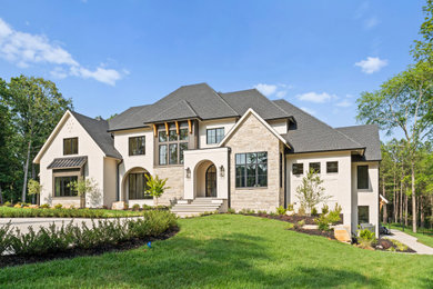 Transitional exterior home photo in Charlotte