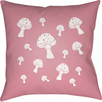 Mushrooms Pillow 20x20x4