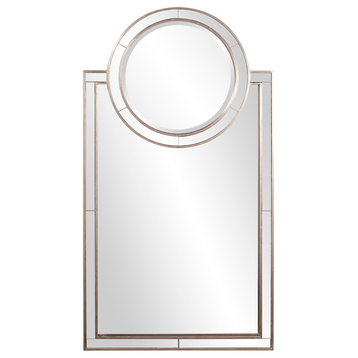 Cosmopolitan Silver Leaf Rectangular Mirror