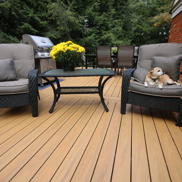 Some custom decks built by Hickory Dickory Decks using Armadillo decking.