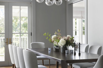 Transitional dining room in San Francisco.