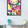 Hello Kitty Patterns Poster, Black Framed Version