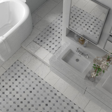 Salle de bains en Marbre de Carrare
