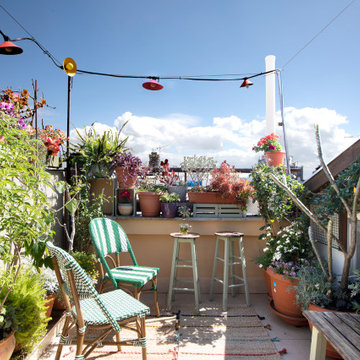 Bepflanzte Dachterrasse in Florentin
