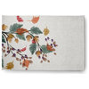 Colorful Leaves Cabin & Lodge Chenille Area Rug