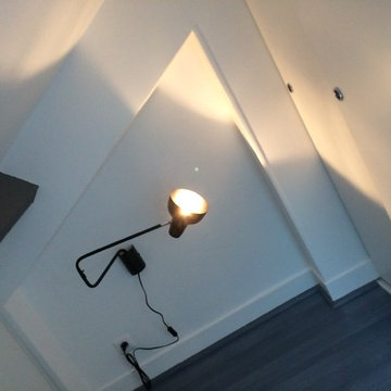 Chambre sous le combles, avant/après!